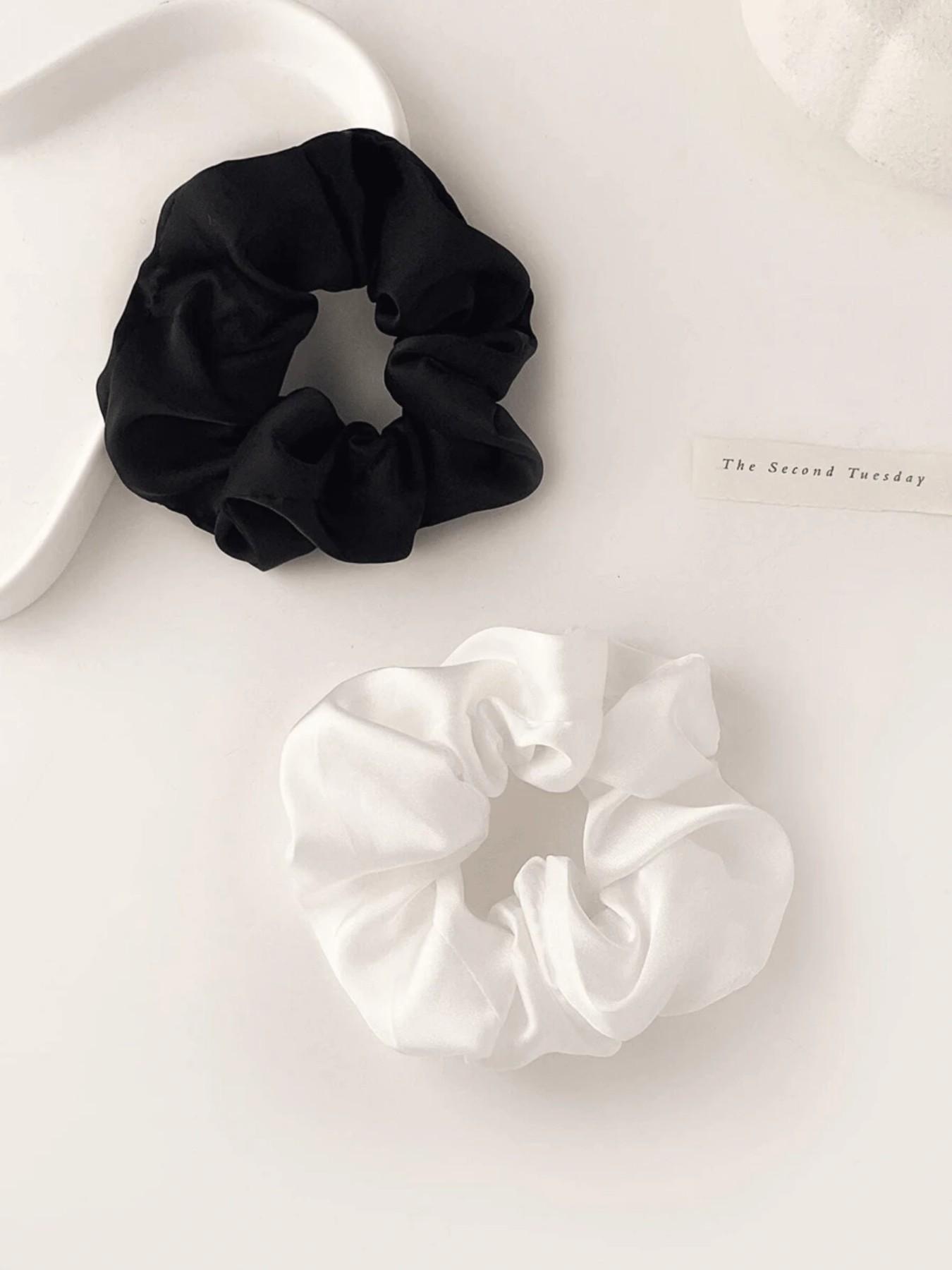 Vintage Satin Hair Tie, Minimalist French Curl Hair Band, Unique Women's Accessory, Essential Fall Fashion Item