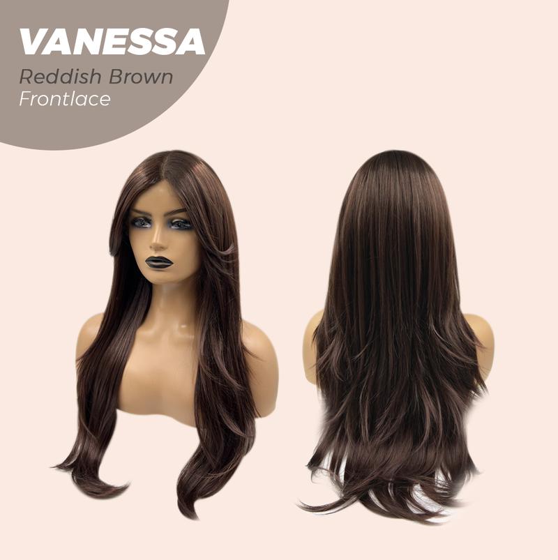 JBEXTENSION 26 Inches Curly Fashion Women Pre-Cut Frontlace Wig VANESSA LACE