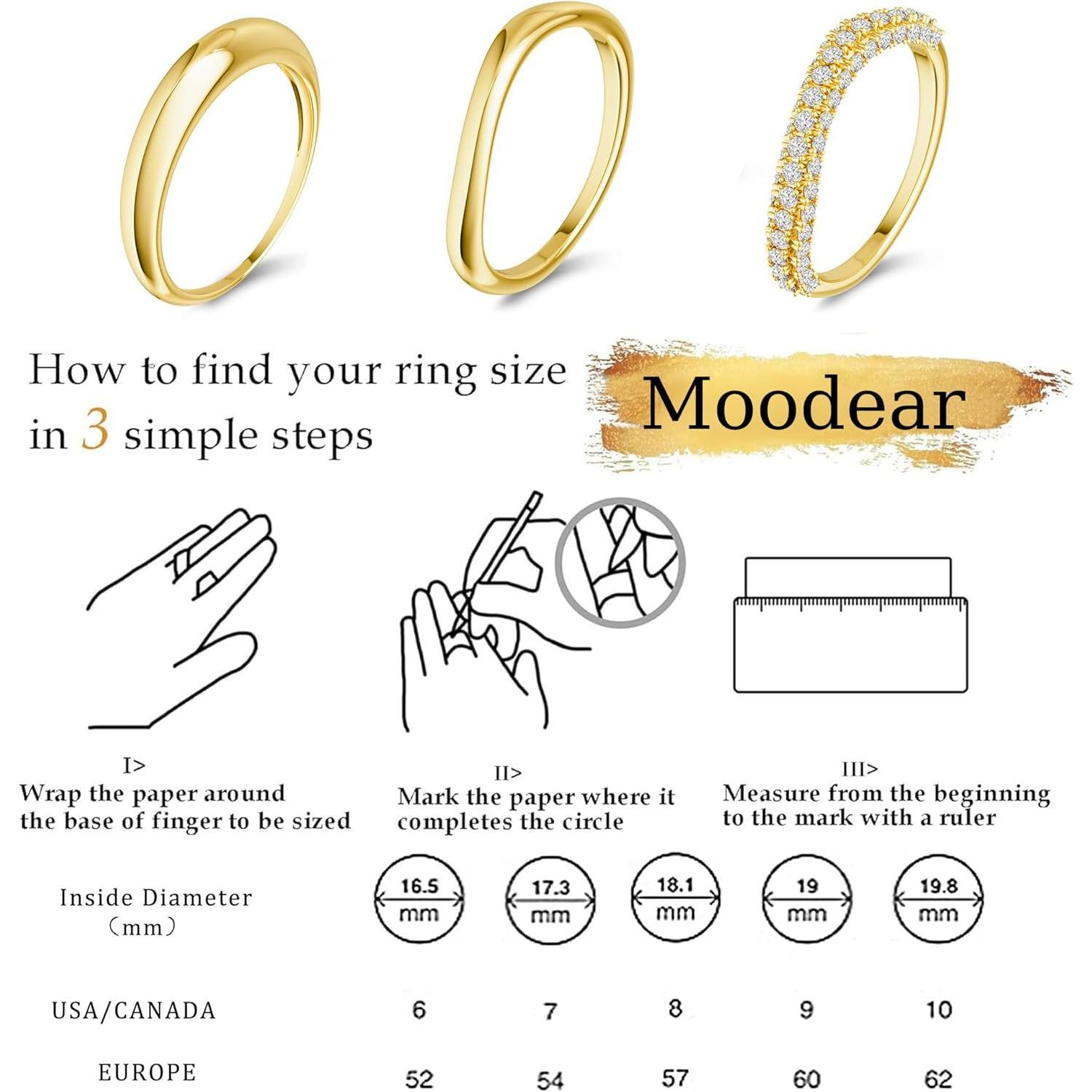 Tewiky Rings For Women Stackable Non Tarnish Rings Dainty Stacking Rings Thumb Ring Set Jewelry For Summer dealsforyoudays