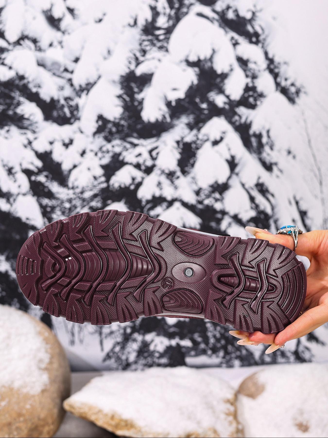 Women's Non-Slip Winter Snow Boots, Stylish Thick Plush Lining, Durable PVC Sole, All-Season Grip Design, Comfortable & Warm Outdoor Footwear