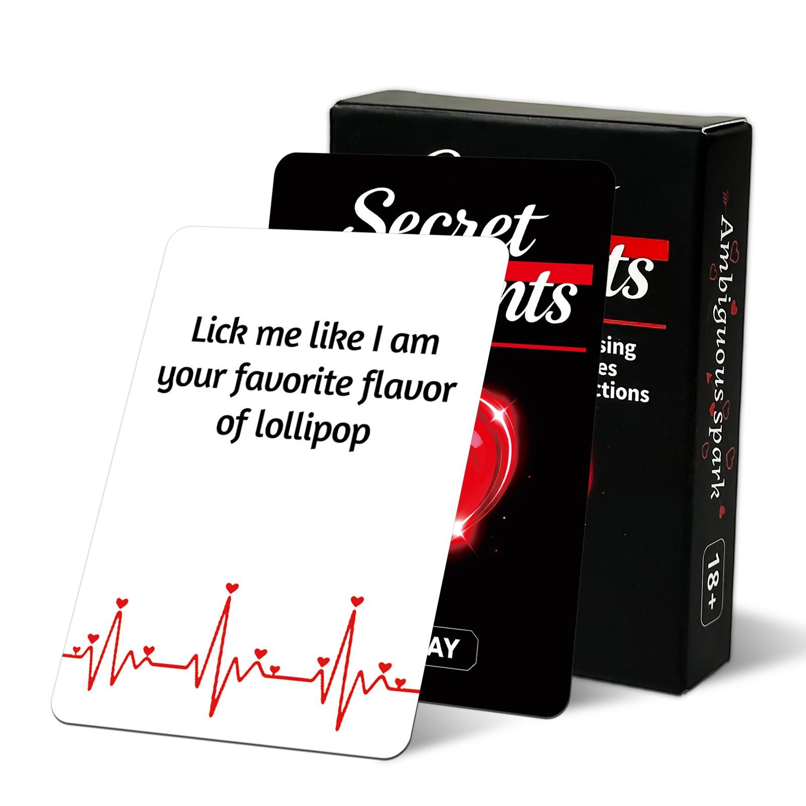 2026 New 50-card Couple Date Interactive Card Game, Adult Secret Moment Tabletop Cards, English Version, Perfect for Romantic Moments