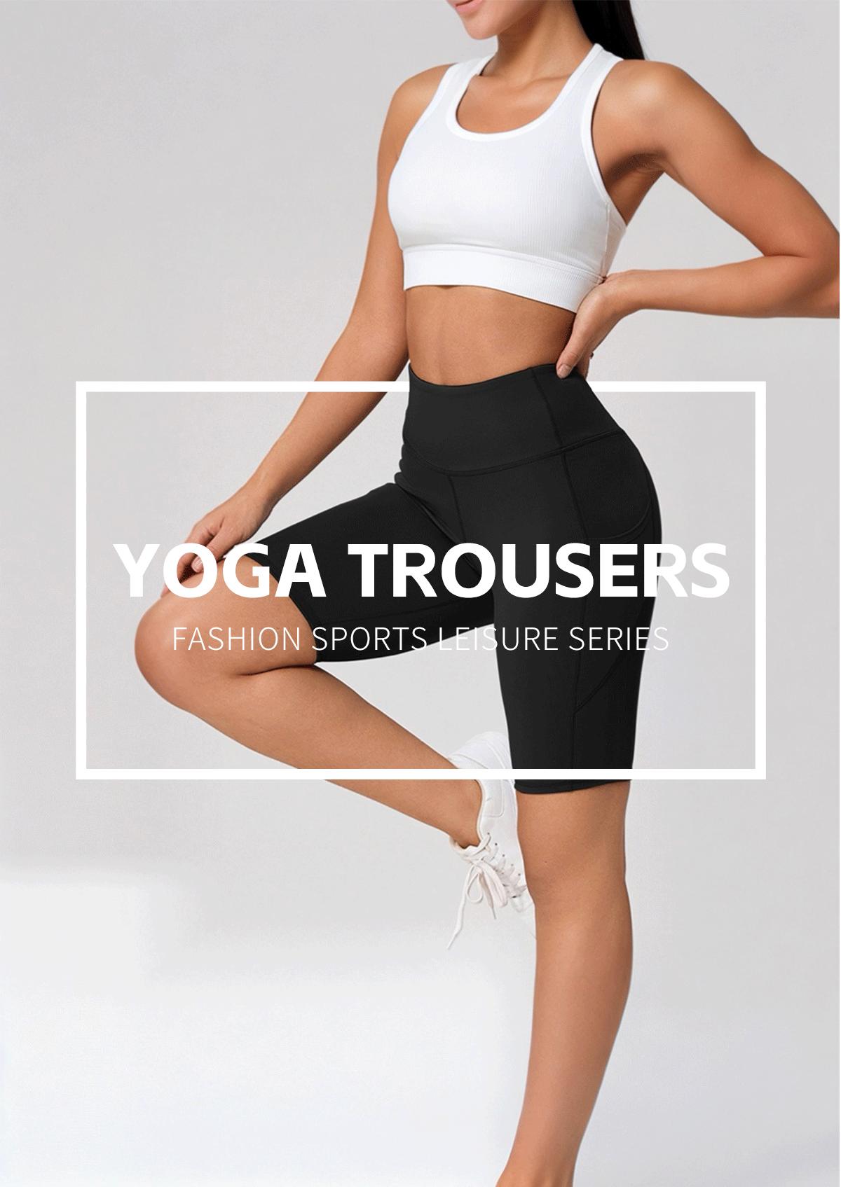 5-piece plus size 4′′ high-waist sports yoga shorts, spring and summer five-point cycling pants, casual shorts, comfortable and breathable