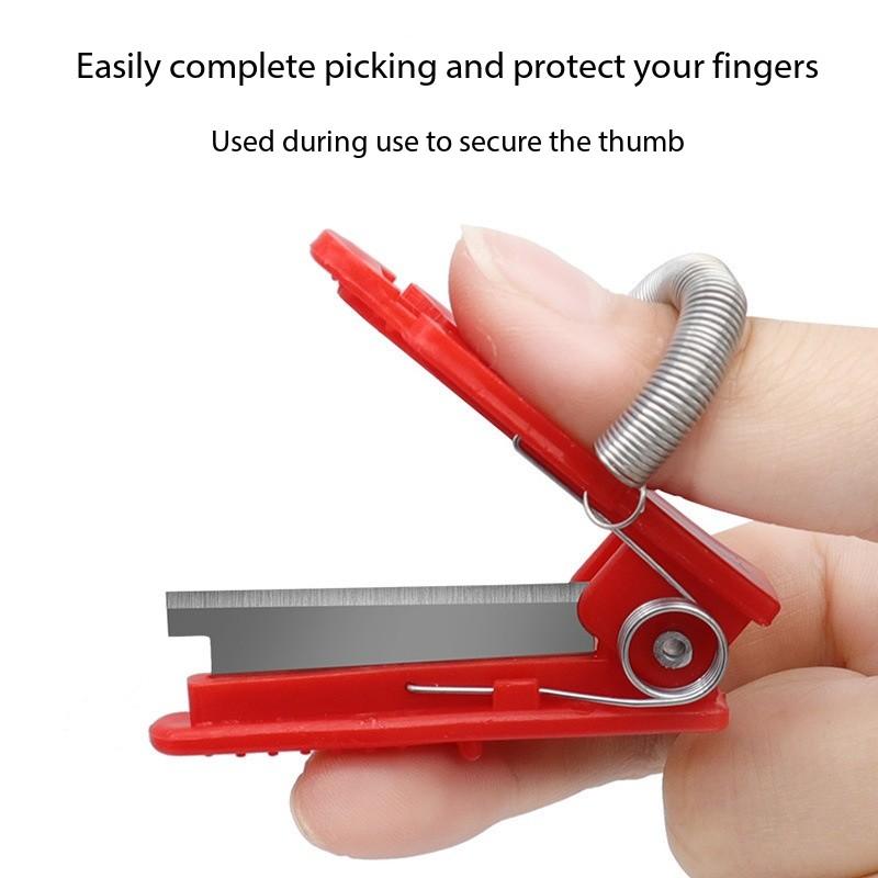 Fruit Vegetable Picking Tool Finger Ring Knife, Small Scissors for Peas Grapes Stem Cutting, Fruit Picker Gadget