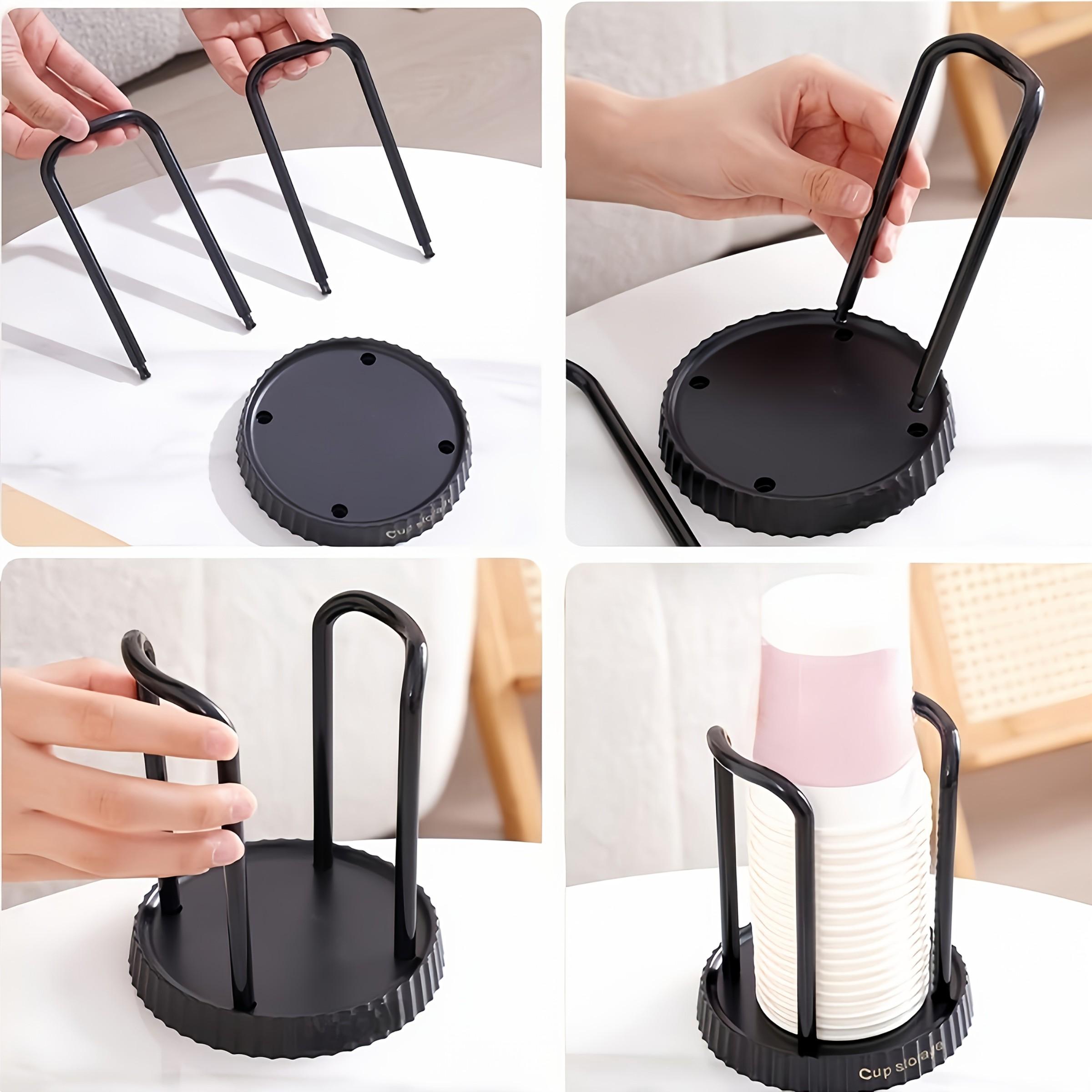 Adjustable Plastic Cup Tray, Multifunctional Coffee & Tea Cups Organizer, Disposal Paper Cup Holder, Kitchen Desktop Storage Solution