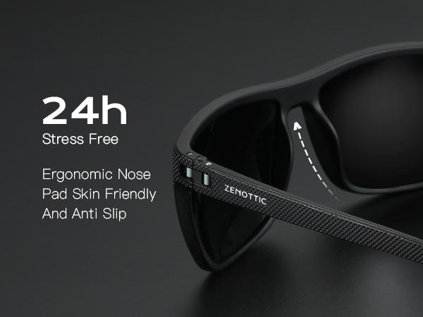 ZENOTTIC Square Daily Polarized Sunglasses,TR90 Frame UV400 Protection,Driving Travel Accessories Gift Idea Classic Shades