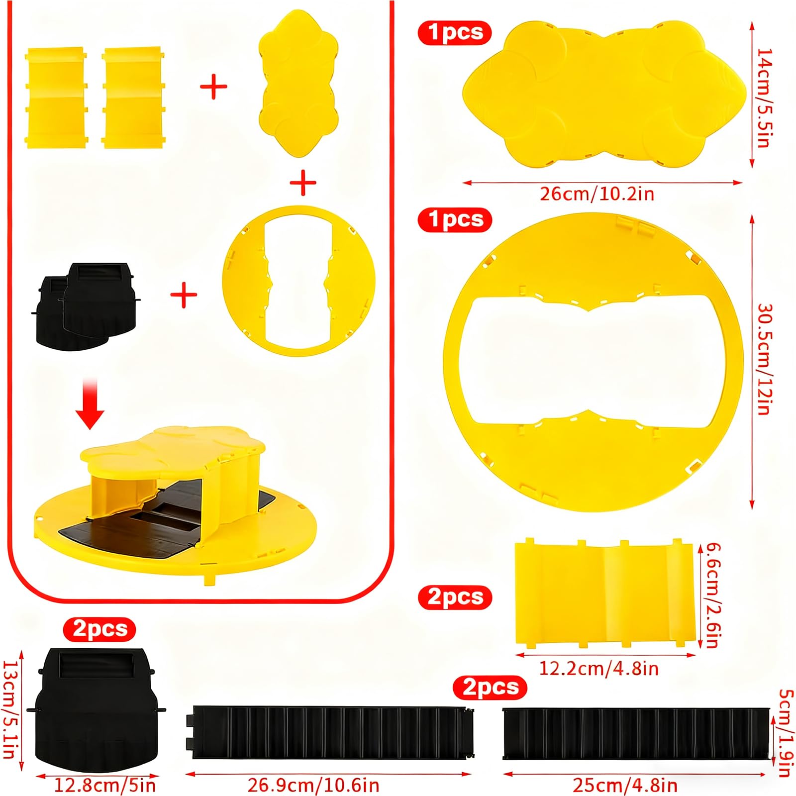 Mouse Trap Bucket - Mouse Traps Indoor for Home - Multi-Catch, Auto-Reset, Humane or Lethal Rat Trap - ABS Material -Reusable Mouse Trap,Flip N Slide Bucket Lid Mouse Trap, Mouse Traps Bucket for Indoor and Outdoor Use