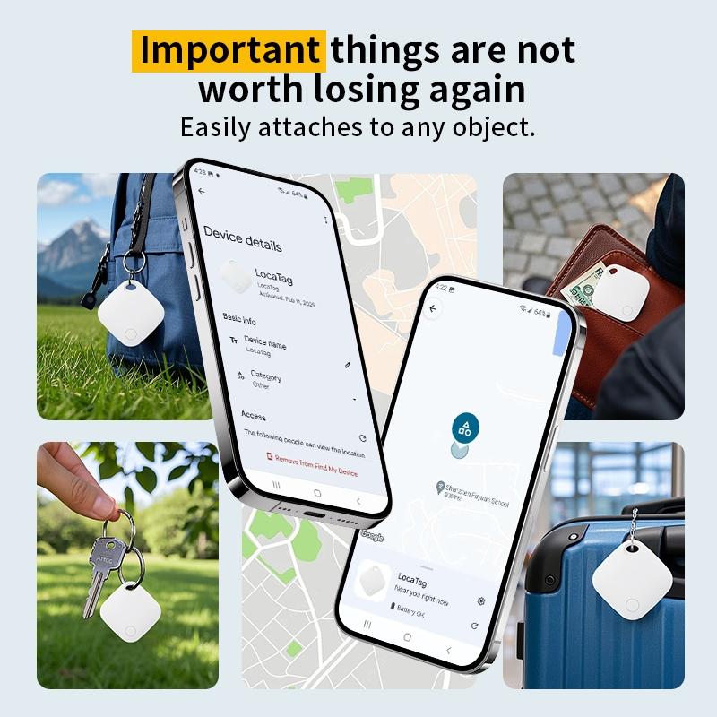 SmartTag Google GPS Tracker, Android Smart BT Tag Tracking Device, Item Finder for Keys, Wallet, Luggage, Pets Precise positioning For Android Smartphone Locator