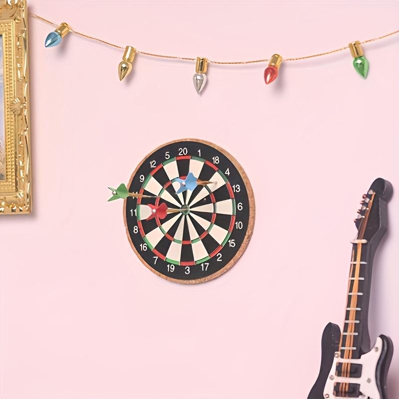 Miniature Dart Board Set with 3 Darts - Perfect for Party Games, Home Decor & Dollhouse Displays Darts Sets