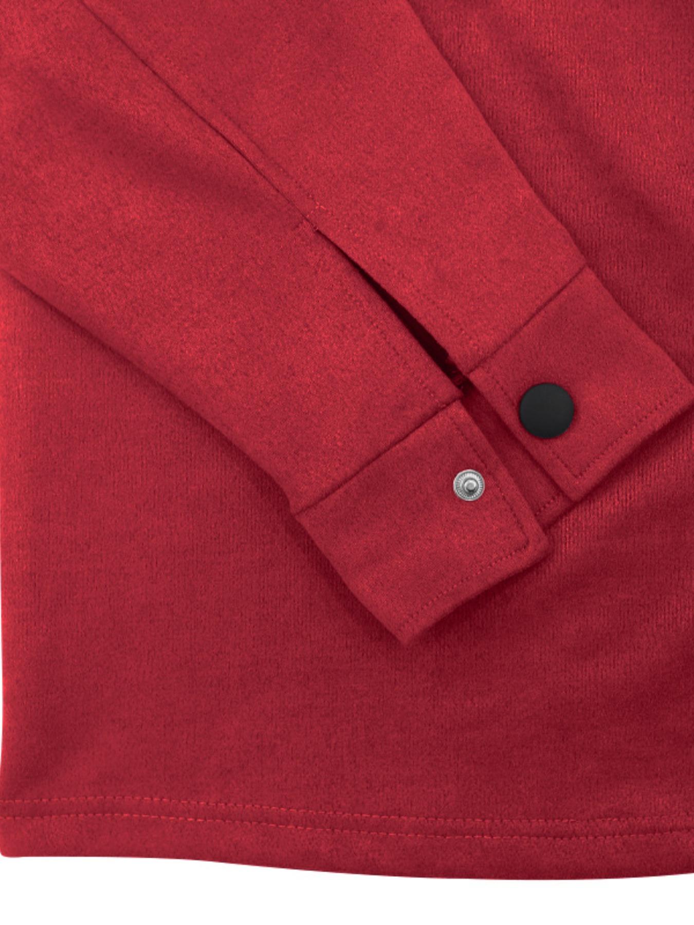 Two-piece men's solid color casual suit, with a button-down collar shirt, single-row button chest pocket, ankle-length pants for warmth drawstring waist, street leisure and workwear elements, suitable for daily outings, casual gatherings, etc. men's suit.