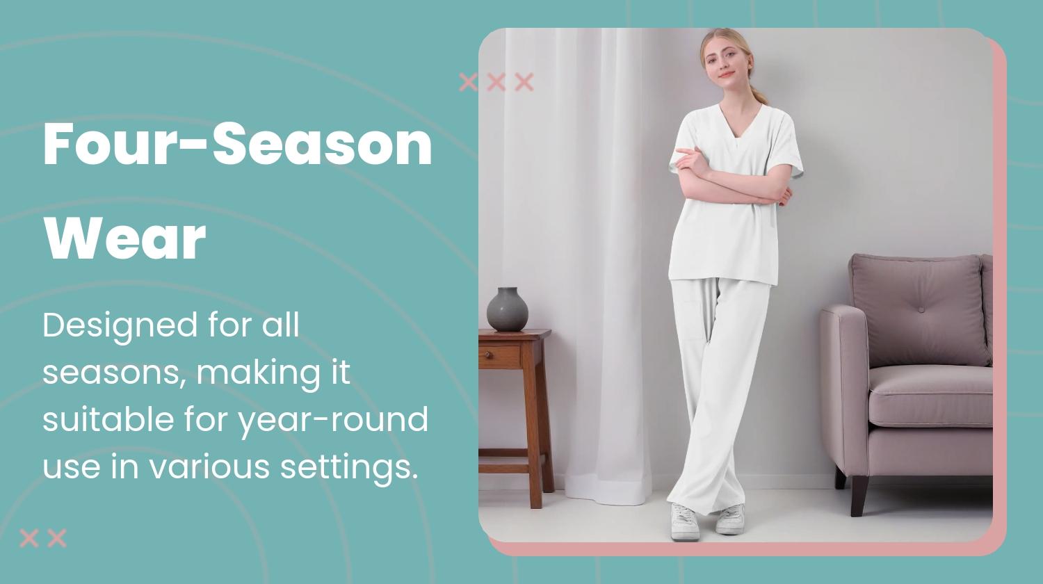 Women's Medical Short Sleeve V-Neck Multi-Pocket Set Uniforms, Lightweight Comfortable Polyester, All Seasons, Suitable for Nurses Doctors Dentists Beauty Salons, Workwear Womenswear Women's Medical Short Sleeve V-Neck Multi-Pocket Set Uniforms, Lightweight Comfortable Polyester, All Seasons, Suitable for Nurses Doctors Dentists Beauty Salons, Workwear Womenswear
