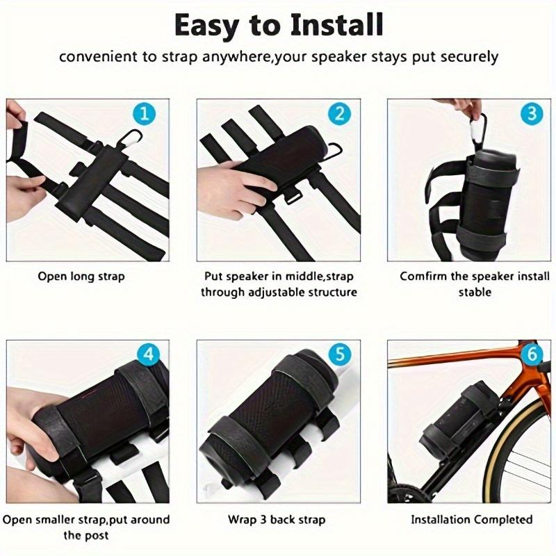 Secure Your Portable Speakers Anywhere - Portable Speaker Mount for Golf Cart, Bike, Moto ATV & More!