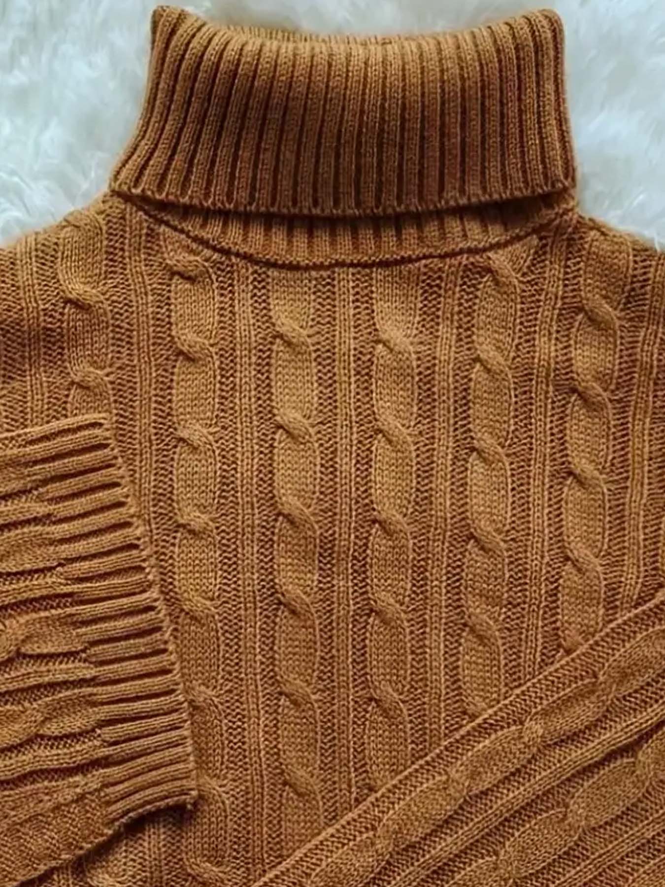 Women's Fashionable Loose-Fit Short Knitted Sweater Top, Knitwear, New European Style Shawl Collar Design, Perfect for Casual Wear