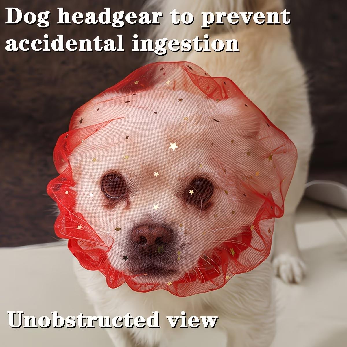 Cute Dog Mask for Outdoor Use, Prevents Accidental Chewing, Comfortable and Breathable, Ideal for Small Dogs Like Pomeranians and Bichon Frises