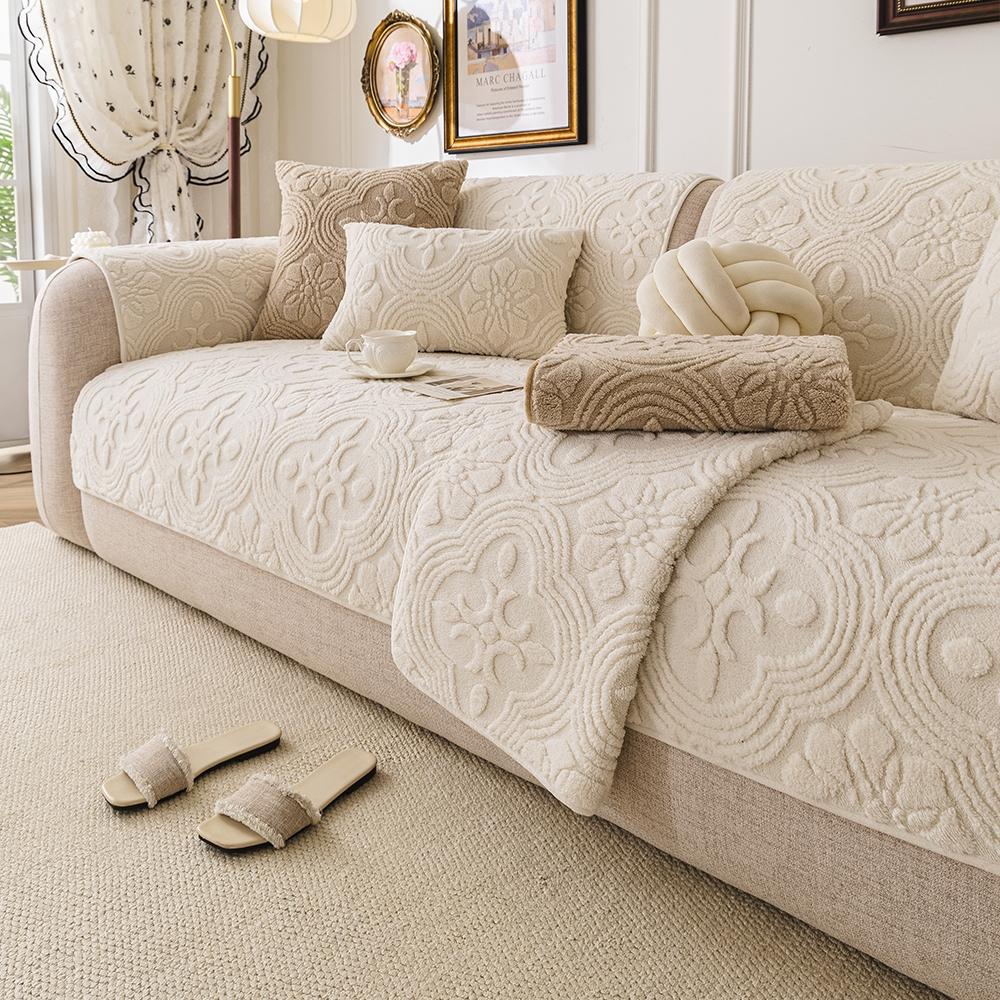 Comfortable Peony Pattern Sofa Cushion, Thick Soft Pet Friendly Couch Protector, Non-Slip Plush Chair Cover for Living Room Bedroom Office Decor, Sofa Couch Covers Comfortable Peony Pattern Sofa Cushion, Thick Soft Pet Friendly Couch Protector, Non-Slip Plush Chair Cover for Living Room Bedroom Office Decor, Sofa Couch Covers