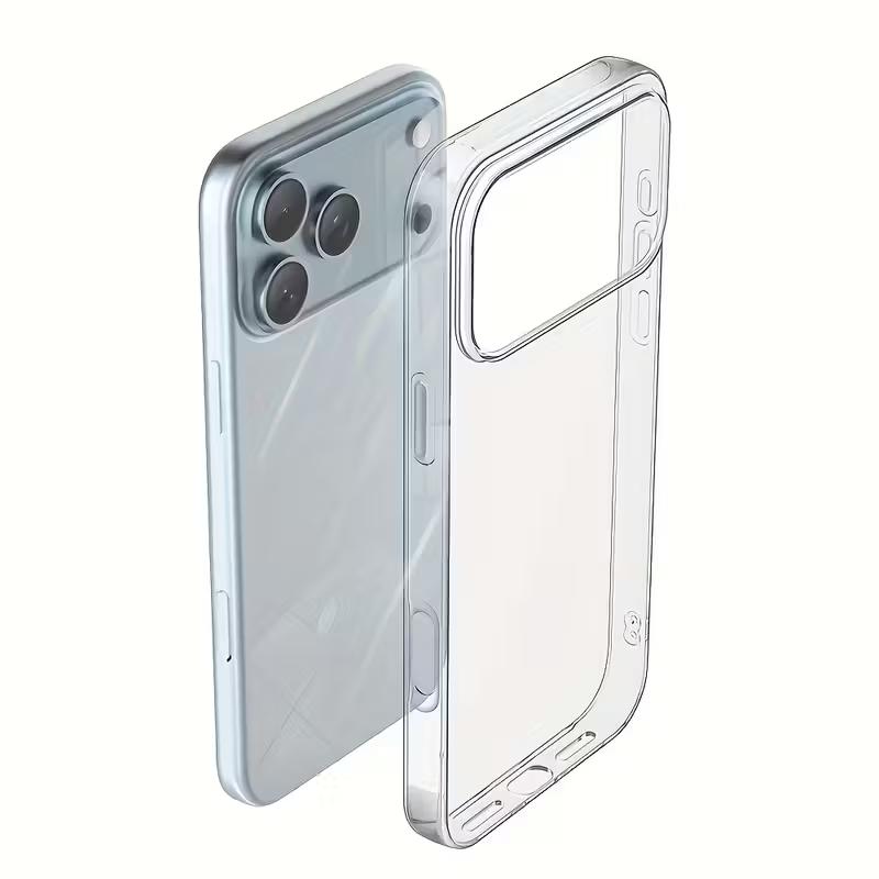 Premium Transparent Soft Tpu Shockproof Phone Case for iPhone 17 16 15 14 13 12 11 Pro Max, Durable Protective Cover