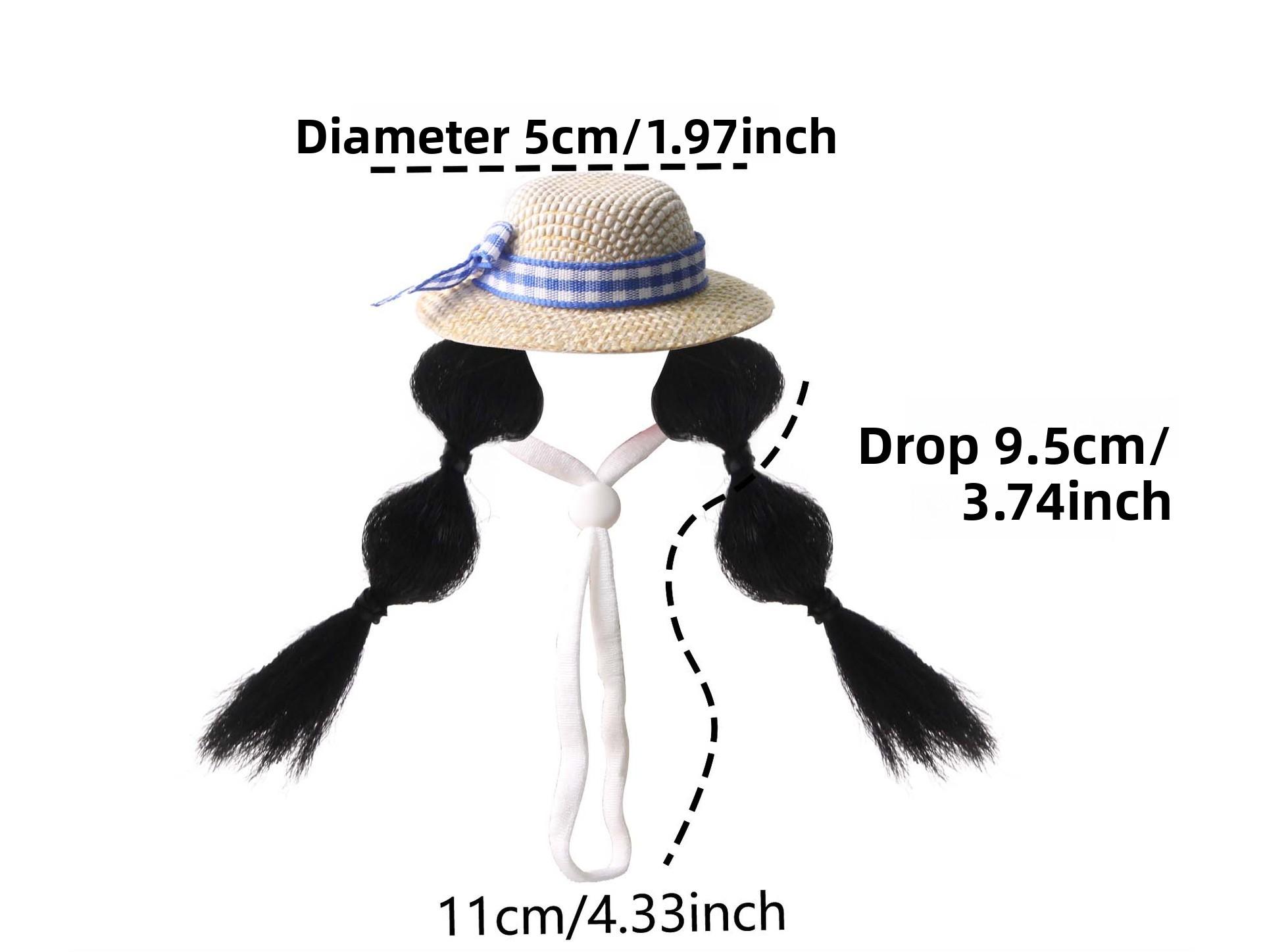 Pet decoration hamster hat, golden hamster decorative wig hat, parrot small hat, budgerigar and cockatiel small pet accessories DIY Metal Cat Playpen with Skylight Multi-Level Rabbit Hutch Run