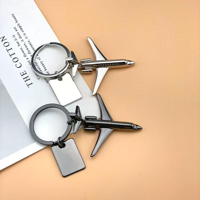 Creative Zinc Alloy Airplane Model Keychain, Aesthetic Keychain, Festival Gift for Friends, DIY Valentine's Day Present, Birthday Souvenir, Backpack Charm, Keyrings