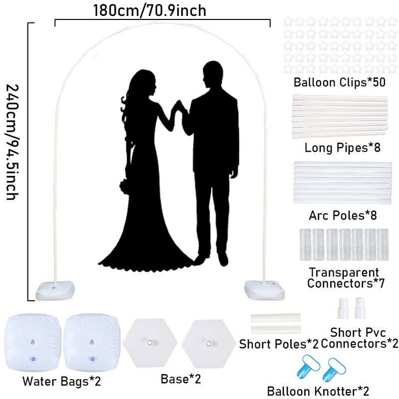 Balloon Arch Kit Frame,180cm 83pc Birthday Party Decoration,Wedding Birthday Bow of Balloon Stand Support, Kids Baby Shower Party Supplies balloon arch birthday party