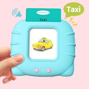 540 Sight Words Talking Flash Cards with Music, Christmas Birthday Easter Gifts for 2 3 4 5 6 Years Old Boys and Girls, Pocket Speech Therapy Toys, Montessori Educational Learning Toys, Aqua