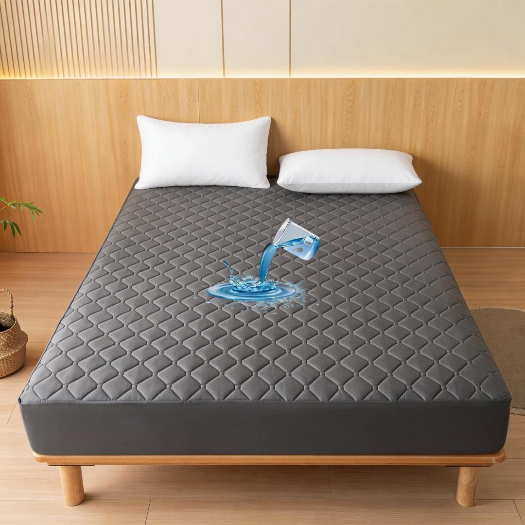 Waterproof Thick Quilted Mattress Protector, Soft Fitted Sheet, No Pillowcase, Washable, Multi-Color, All Season, Bedding Mattress Cover, Bed Cover for Bedroom, Guest Room #GLOBAL PICKS