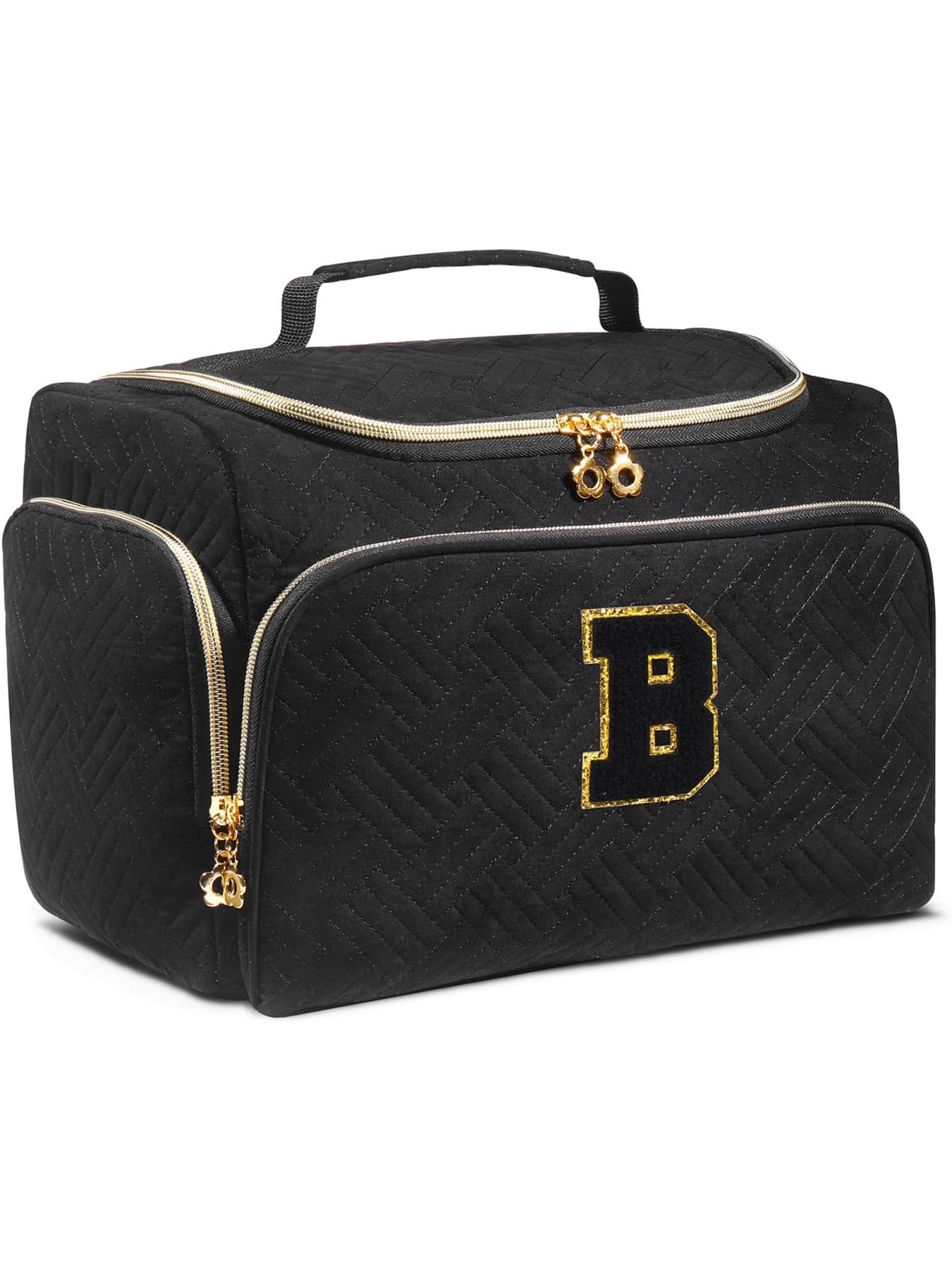 Large Wide-Open Travel Toiletry Bag, Lightweight Makeup Cosmetics Organizer with Handle, Essential Toiletries Storage for All Seasons, Travel Cosmetic Bags, Cosmetic Pouch