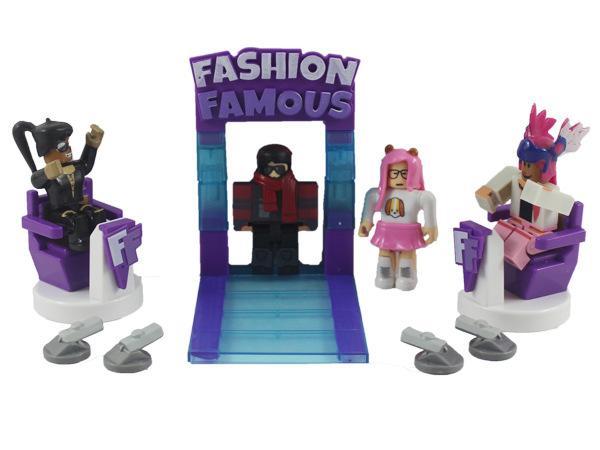 8pcs 2.5-3 Inch Roblox Fashion Famous Action Figures With T-Stage 2 Chairs Display Accessories Box Toy Set in stock