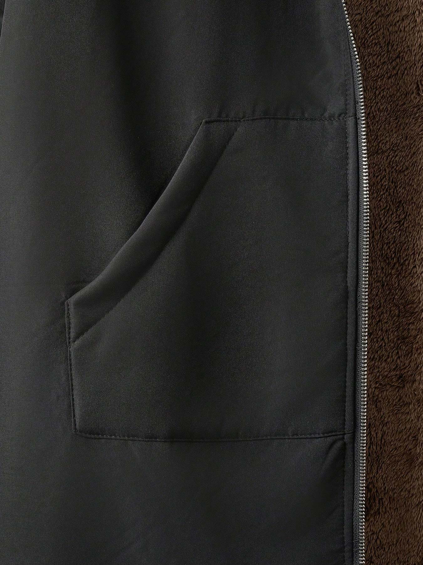 Plus Size Women's Hooded Zipper Jacket, Casual Long Sleeve Plain Coat for Fall & Winter, Loose-Fitting Ladies Outerwear
