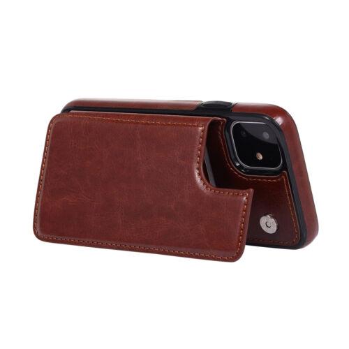 OREKROY Wallet Case with Card Holder For iPhone 16 17 15 14 13 12 Pro Max ,PU Leather Kickstand Card Slots Case Double Magnetic Clasp and Durable Shockproof Phone Cover Back Card Wallet