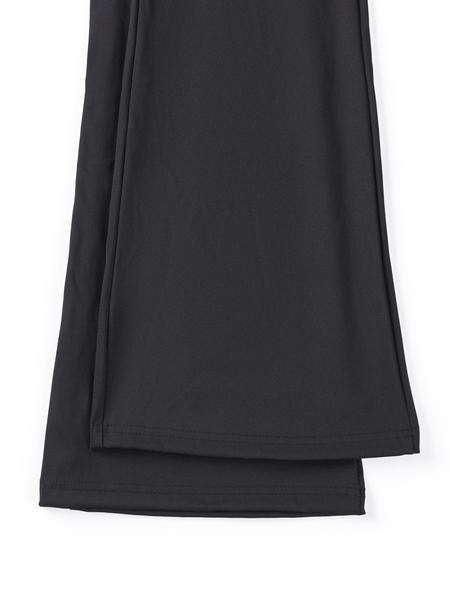 Women's Solid High Waist Flare Leg Sports Leggings, Breathable Comfortable Overlap Waist Yoga Leggings, Ladies Sportswear for Indoor Outdoor Wear, Skinny Yoga Bottoms