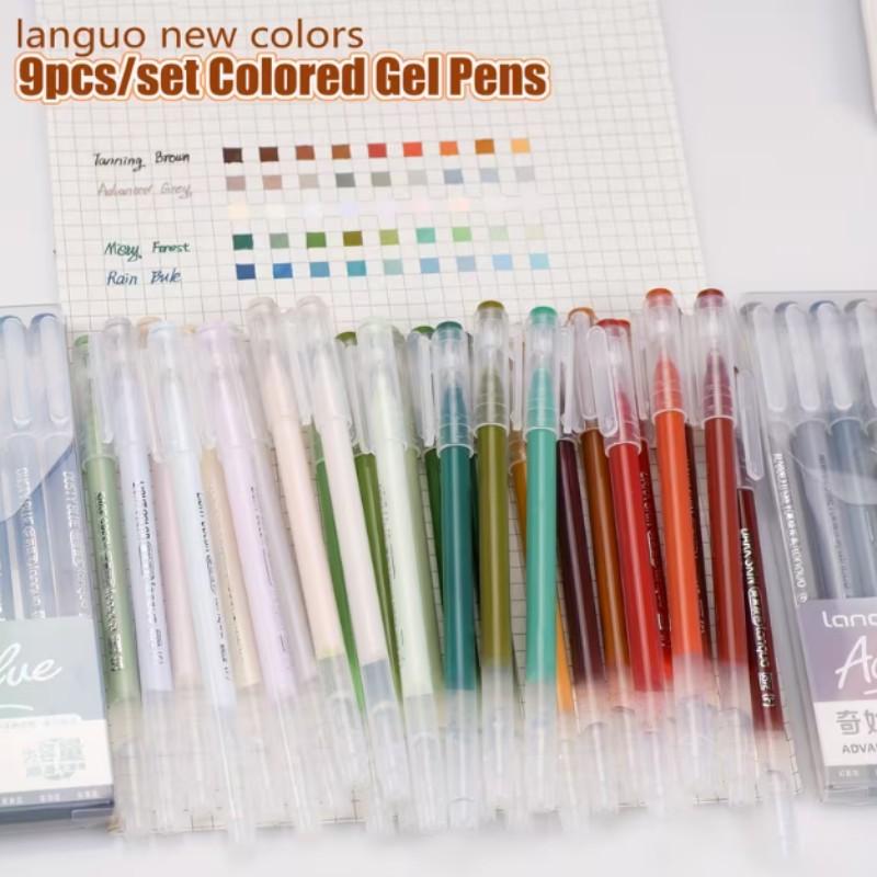 Languo 162 Color Gel Pens with Fine Tip, Suitable for Adult Coloring Books, Layered Acrylic Markers, Ideal for Handwriting and Drawing