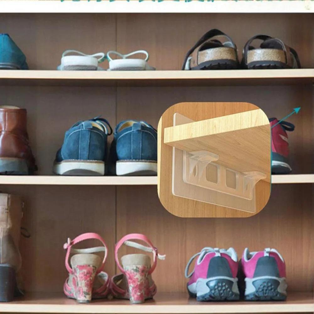 No Drill Shelf Supports, Heavy Duty Adhesive Brackets for Closet Organizer, Adjustable Dividers, Invisible Spacer, Bathroom & Kitchen Shelf Clips, Load-Bearing Removable Extenders, Wall Mounted Hooks, Moisture-Proof Storage Rack.