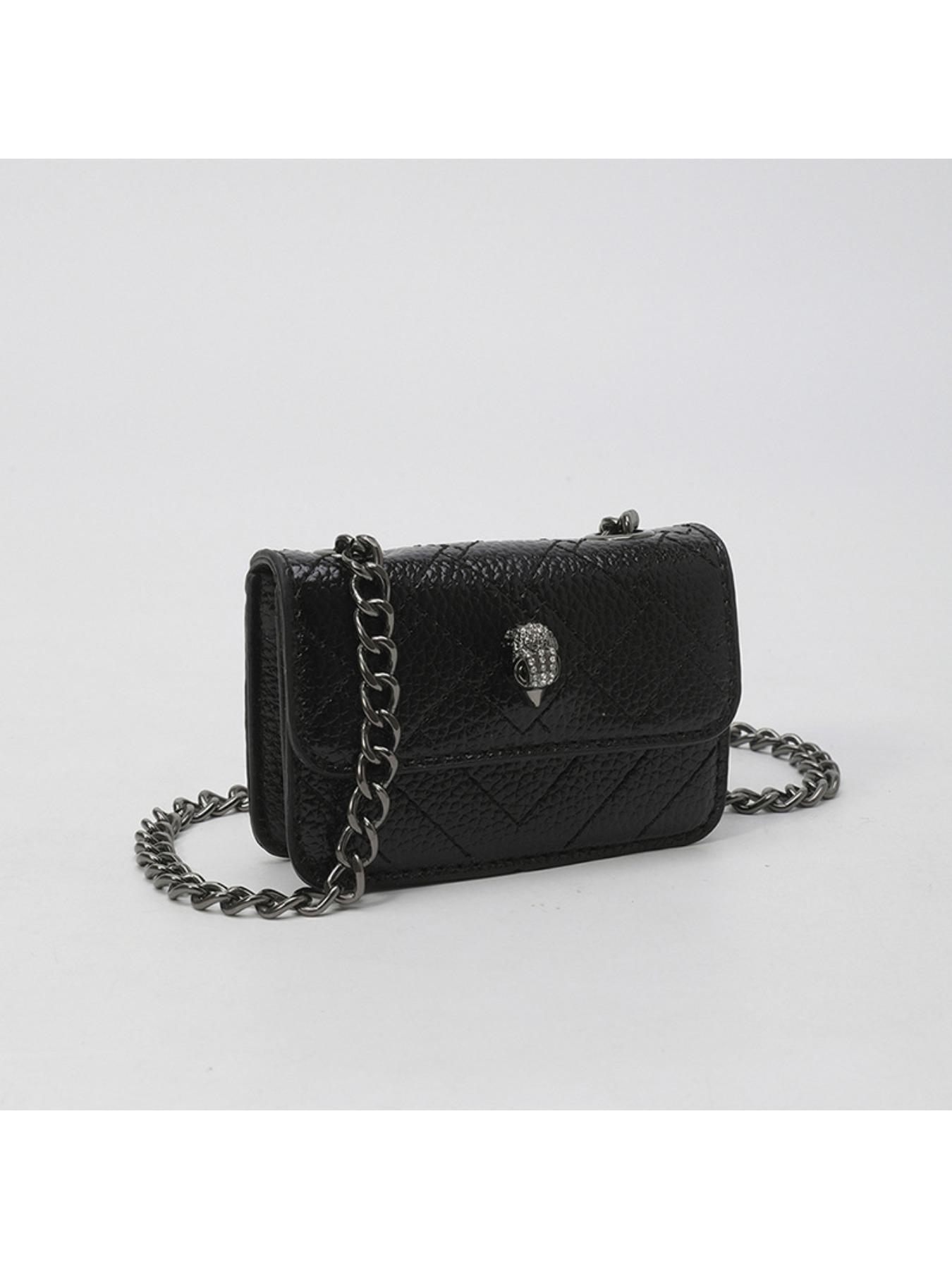 Women's versatile diamond-pattern embroidered chain mini square bag, new high-quality trendy mini crossbody bag