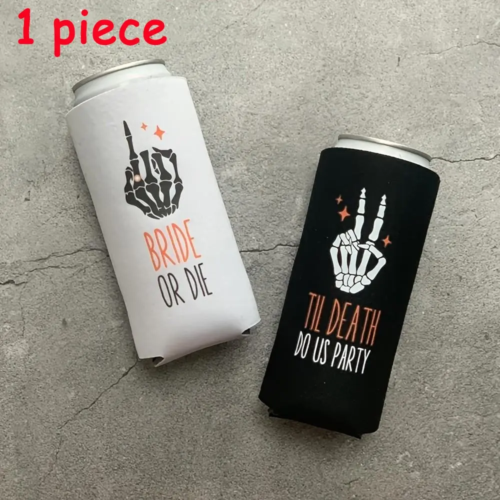 Bride or Die Til Death Do Us Party Can Cooler Gothic Goth Halloween alternative Bridal Shower Wedding Engagement Bachelorette Hen Party Bach Weekend girls trip table Decoration guest welcome present Bridesmaid maid of honor gift
