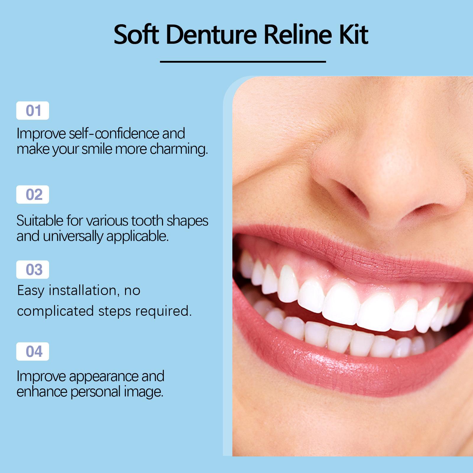 Oralhoe Teeth Veneers Kit, Enhance Your Smile with Natural Looking Dental Veneer Set, Easy DIY Tooth Whitening Solution