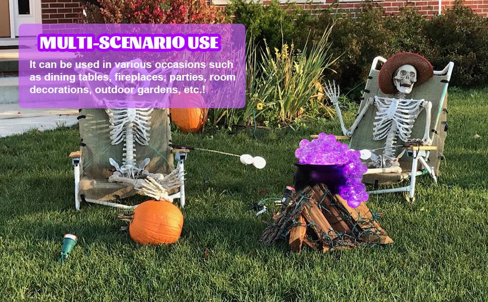 Halloween Witch Cauldron Indoor Decoration - DIY Bubbling Cauldron Set, Black Plastic Bowl Magic Spell Party Decoration - Horror Vintage Decoration for Home Kitchen Room Parties, Witch Cauldron Halloween Decoration