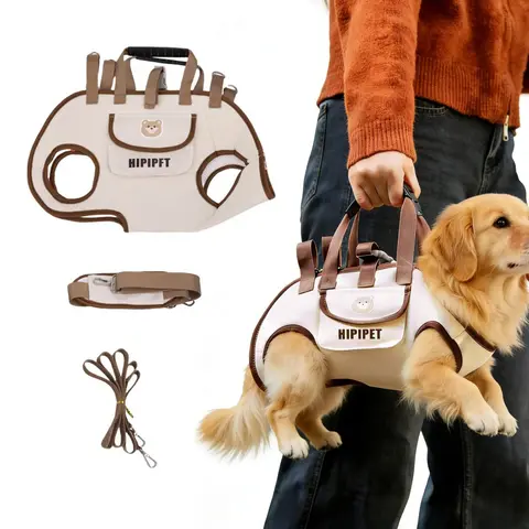 Portable Pet Carrier, Outdoor Animal Carrier, Breathable Outdoor Travel Bag for Dog and Cat, Adjustable Shoulder Strap, Lightweight Travel Gear, Brown / Black