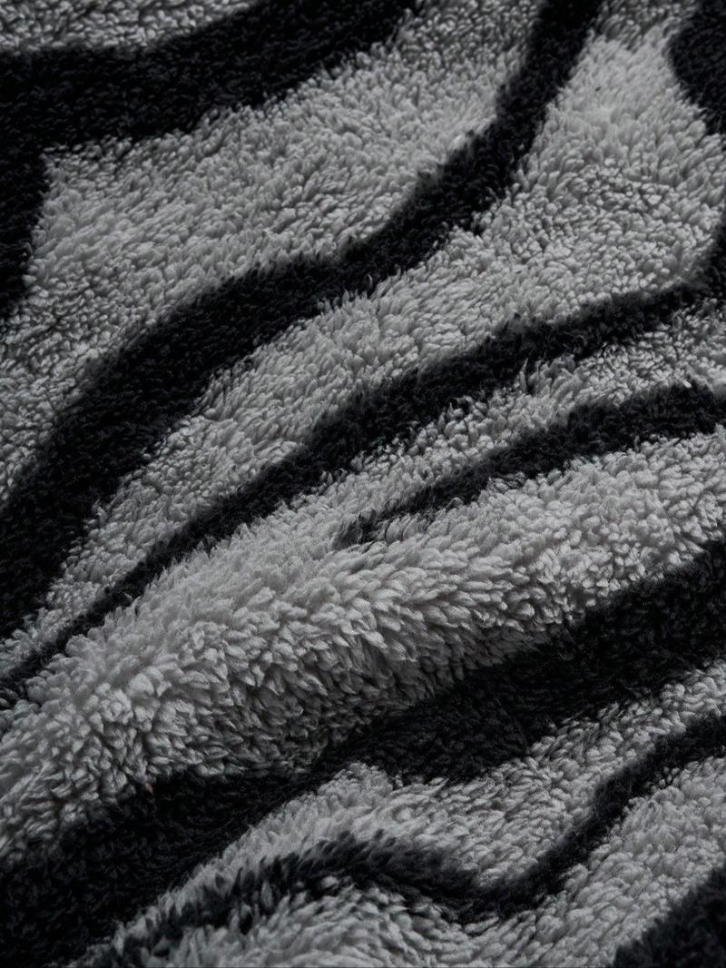 Unisex Y2K Style Gothic Runes Cross Pattern Streetwear Camo Colorblock Fall Winter Fleece Warm Jacket Coat, High Street Culture Gift,Couple outfits and trendy outfits