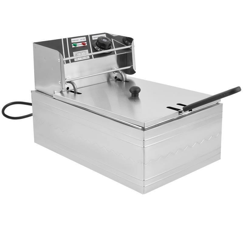 Kerilyn 22.8/6.5 QT Deep Fryer with 2 Baskets & Lids, Commercial Deep Fryer with Temperature Control, Stainless Steel Fryer, Countertop Fryers for Home Kitchen and Restaurant, 5000W