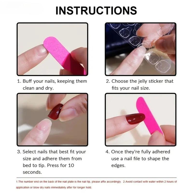 24PCS Sweet Pink French Press on Nails Brown Polka Dots 3D White Bowknot Fake Nails for Women Girl Almond False Nails Detachable
