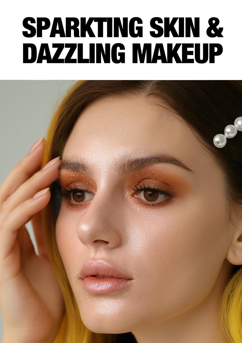 Shimmer Puff Spray Unscented Silver Glitter for Body Face Hair Nail Clothes Highlighter Makeup Festival Party Concert Rave Accessories Fragrance Pigment Cosmetic Pale Pink