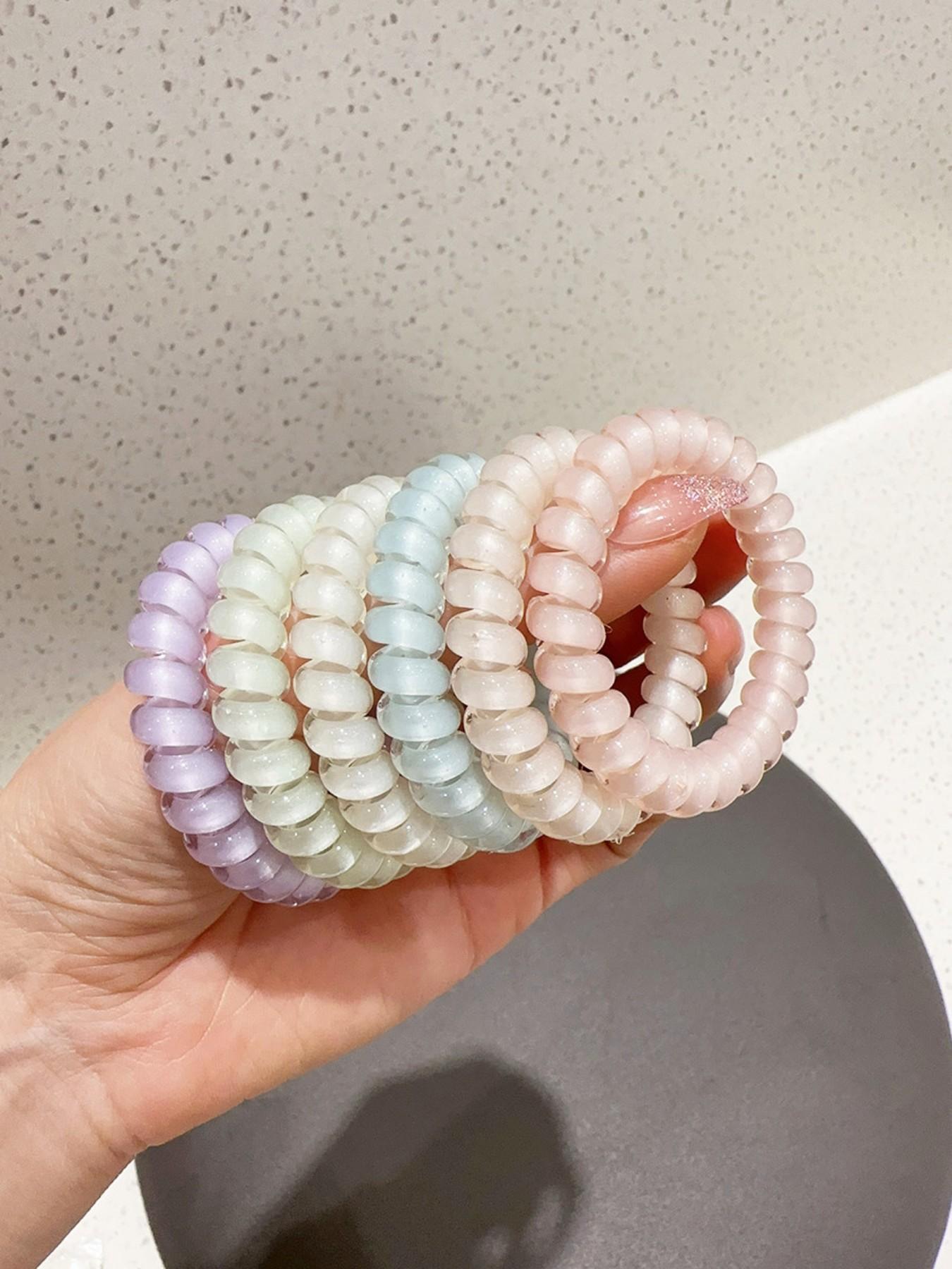 18 Pcs Cute Hair Ties for Women, High Elasticity Durable Ponytail Holders, Simple New Design All-Season Headwear Accessories