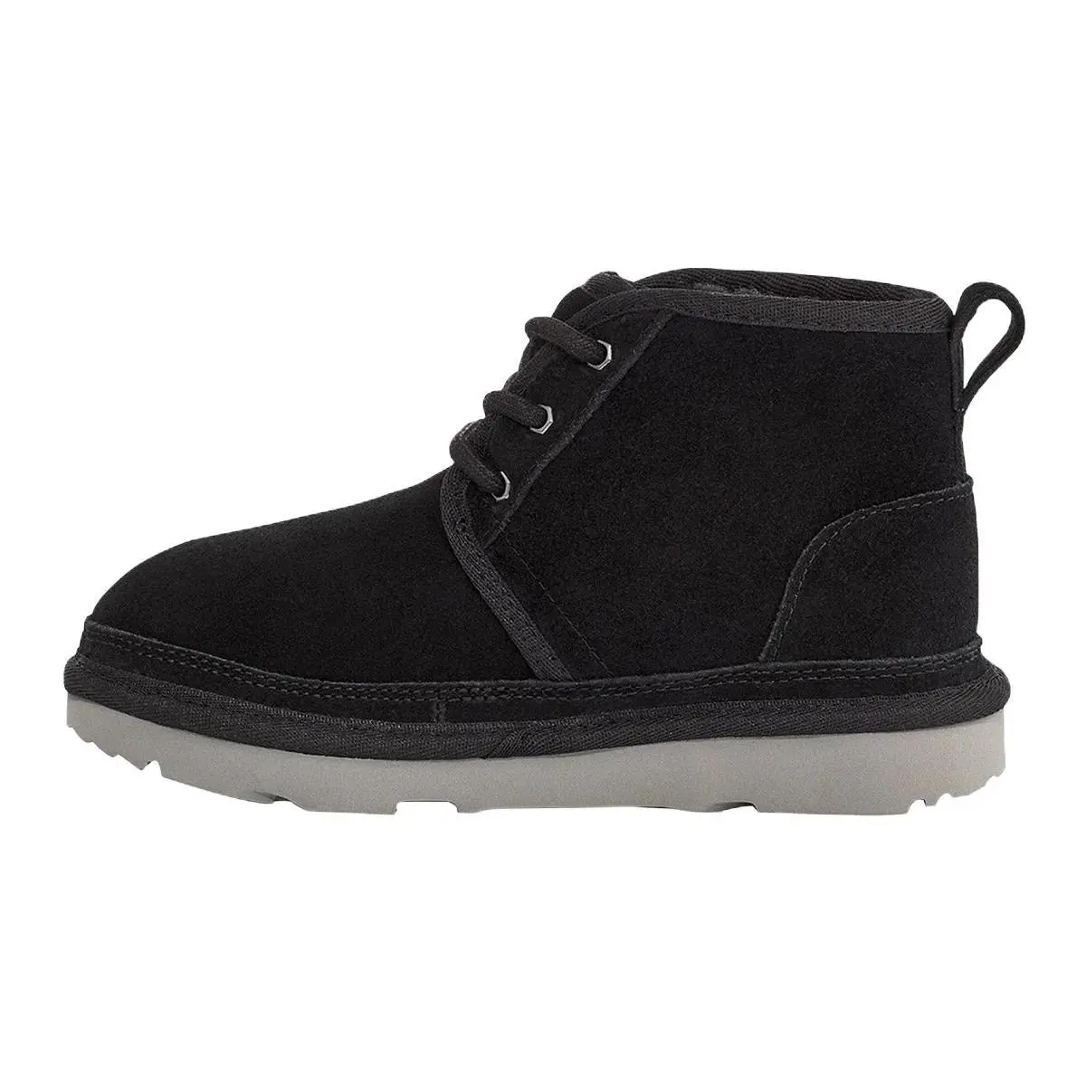 UGG Neumel Graphic Boot Black Grey Suede (Kids) 1130787K-BGSD