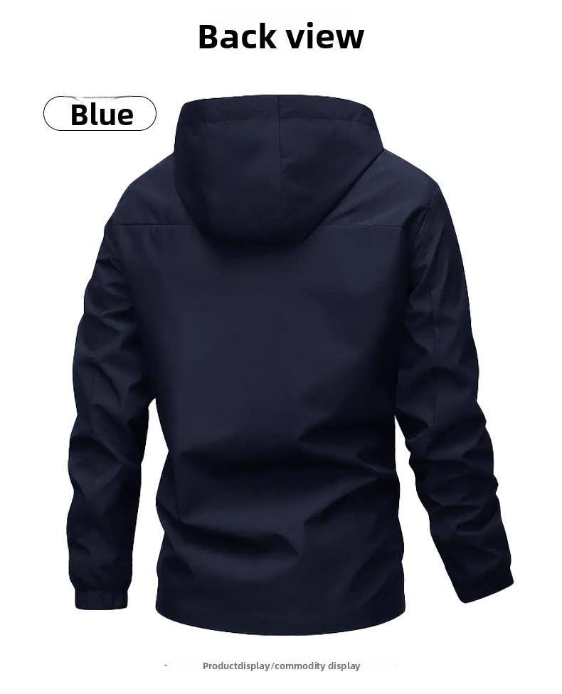 Men's Waterproof Windproof Hooded Outdoor Jacket - New Spring & Autumn Loose-Fit Sports Coat (Couple-Compatible Mountaineering Style)