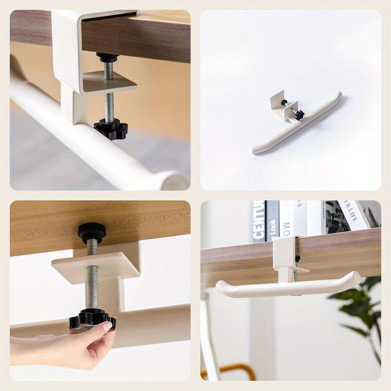 No-Drill Desk Bag Hook, Adjustable Desktop Rack, Space-Saving, Scratch-Resistant, Portable Backpack Organizer, Ideal for Desks and Counters