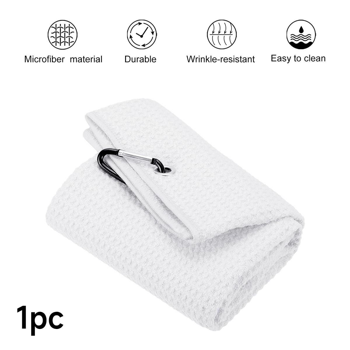 Microfiber Waffle Golf Towel, Pineapple Lattice Sports Towel, Absorbent & Quick-Dry Design, Ideal for Outdoor Activities