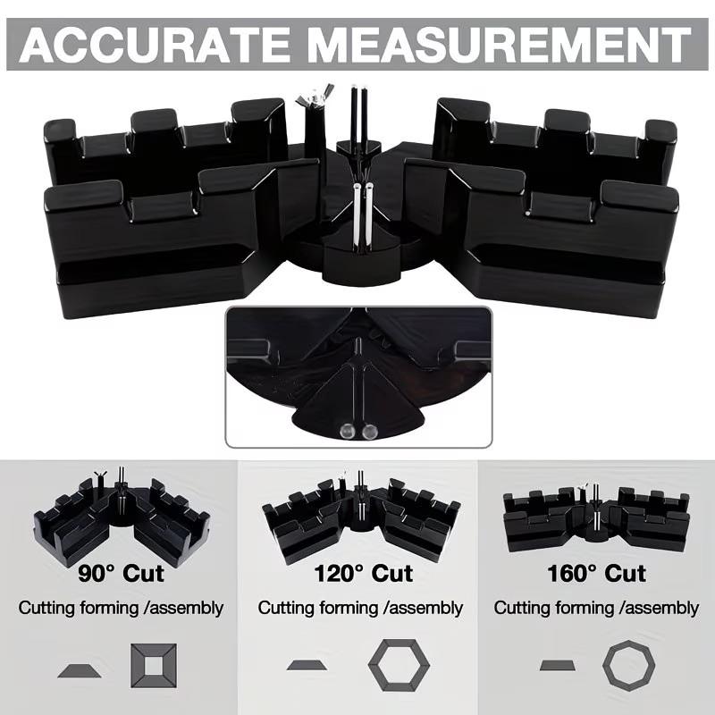 Multifunctional Angle Cutting Guide Tool, Precision Home Renovation and Woodworking Project, Durable Plastic/iron Structure