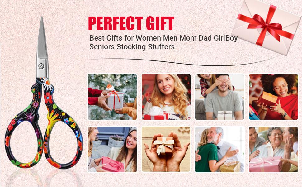 Embroidery Scissors, 1-Count Stainless Steel Stork Scissors for Sewing, Crafts, Artwork and Everyday Use, Multifunctional Paper Cutter and Classroom Stationery Gift for Girls and Adults