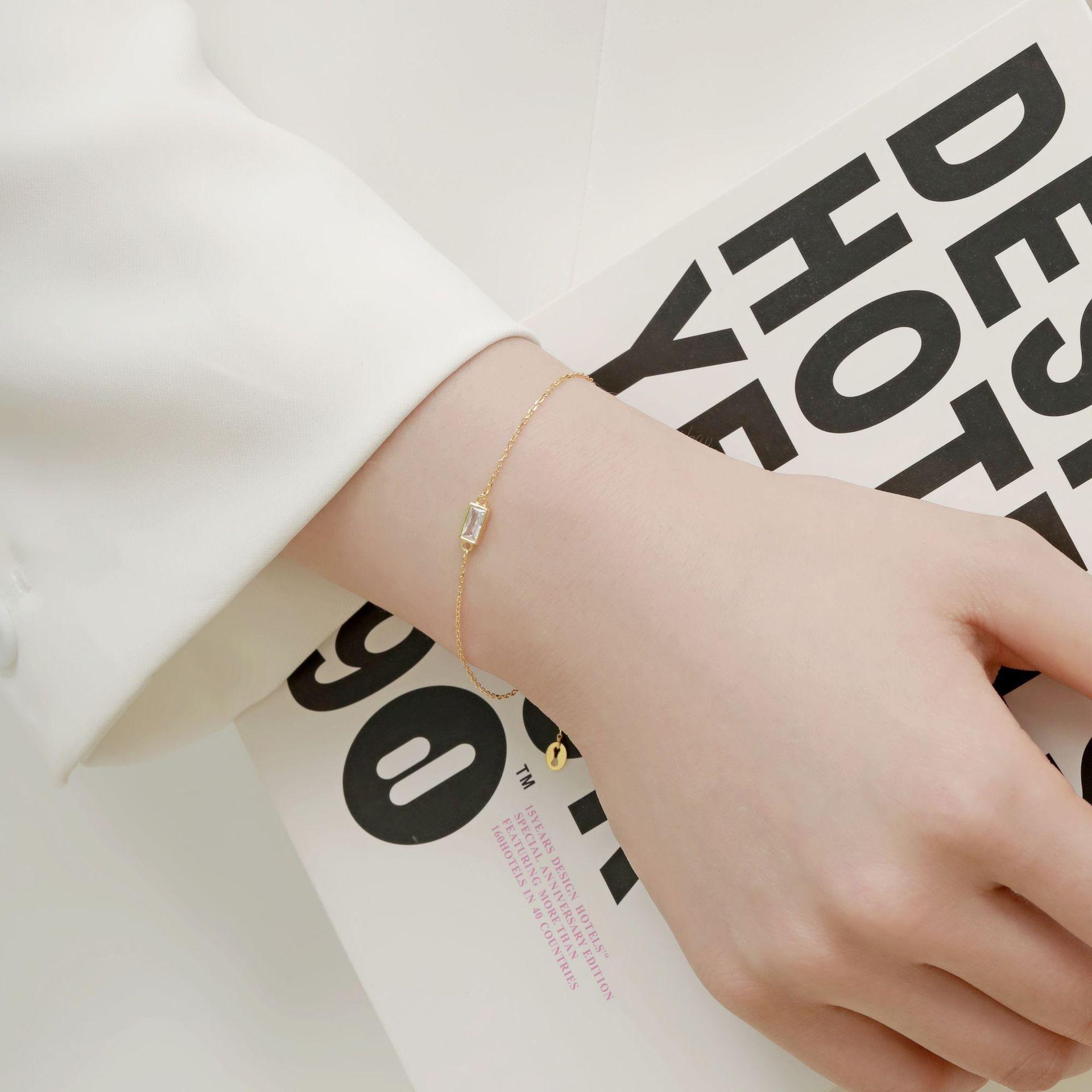 EAMTI 925 Sterling Silver Cubic Zirconia Wedding Bracelet Dainty Jewelry Gifts for Women Mother's Day/Birthday/Anniversary Day/Valentine’s Day