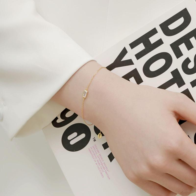 EAMTI 925 Sterling Silver Cubic Zirconia Wedding Bracelet Dainty Jewelry Gifts for Women Mother's Day/Birthday/Anniversary Day/Valentine’s Day