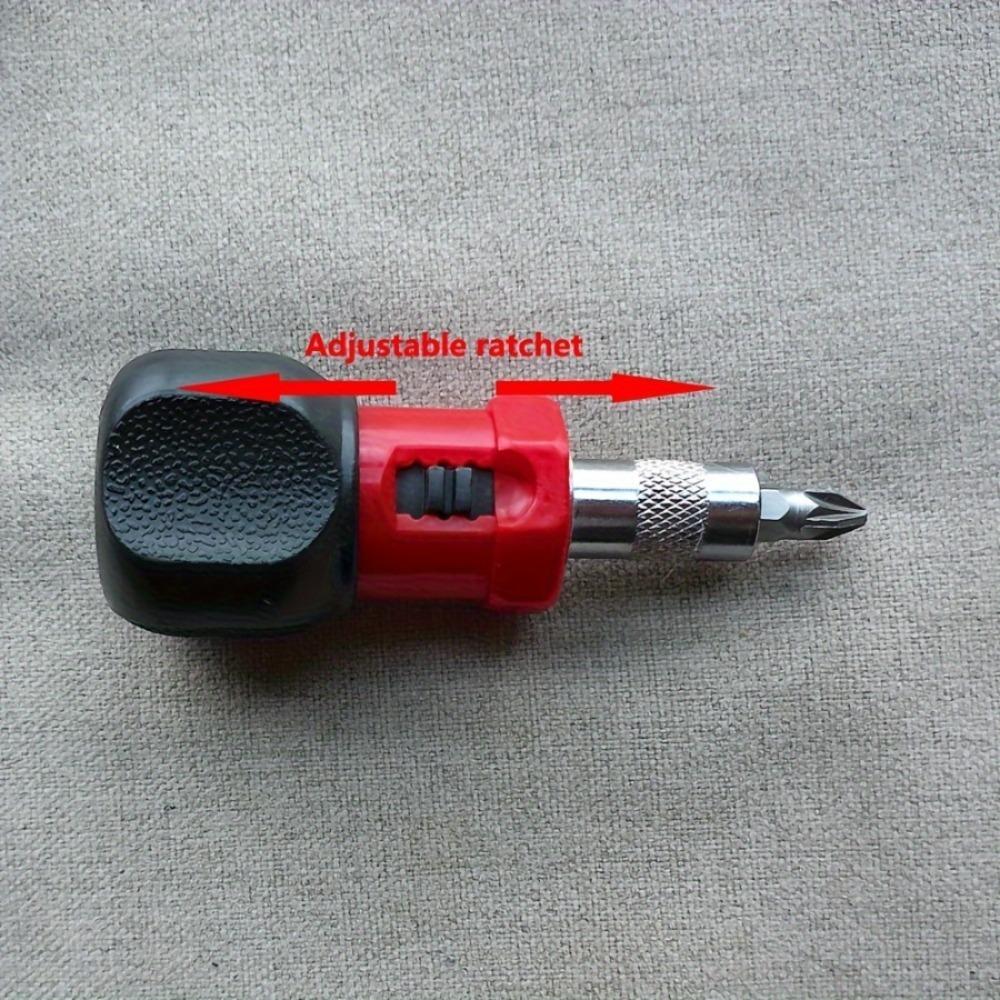 Mini Multi-Function Ratchet Screwdriver Set -Reversible Quick Operation Steel Screwdriver, Multipurpose Switchable Screwdriver, Equipped with Drill Combination, No Battery, Durable Mixed Color Hand Tool Kit, Suitable for Home Use